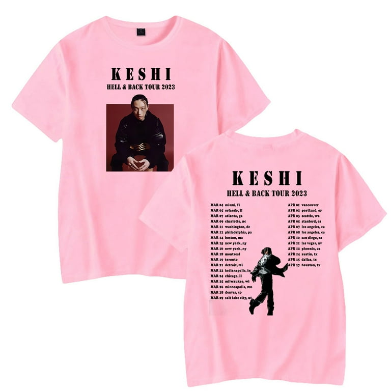 Keshi Casual Short Sleeve T-shirts Men Women Singer Clothes