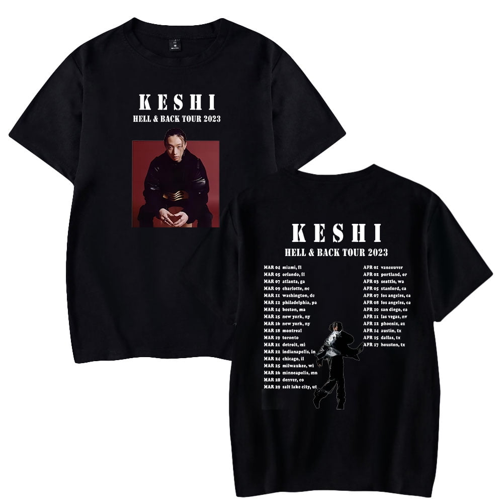 Keshi Casual Short Sleeve T-shirts Men Women Singer Clothes