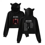 Keshi Hell And Back Tour 2023 Cat Ear Hoodies Fashion Women Bear Ear Sweatshirts
