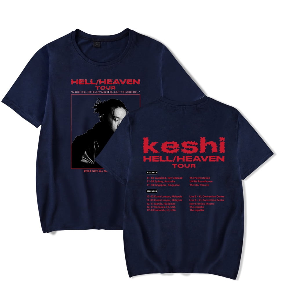 keshi live Tシャツ Keshi ライブ Tシャツ hell heaven black|トップス
