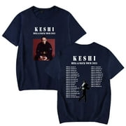 Keshi Merch Hell & Black Tour 2023 T-shirt Crewneck Short Sleeve Tee Men Women's Clothes