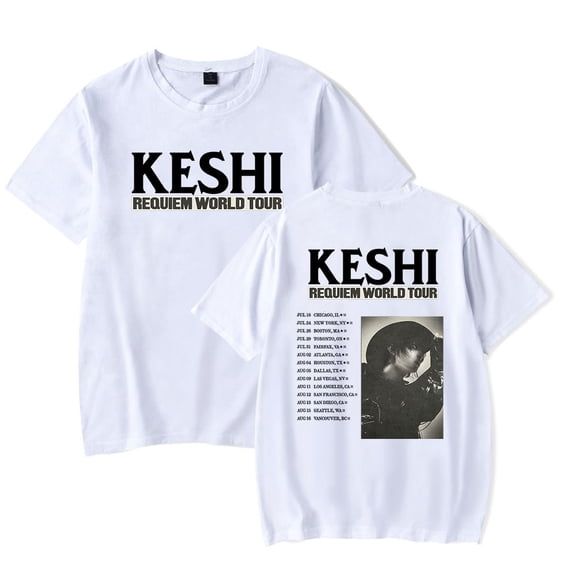 Keshi Merch T-shirt Summer Unisex Short-sleeved Fashion Y2K Casual Stylish Design Tee