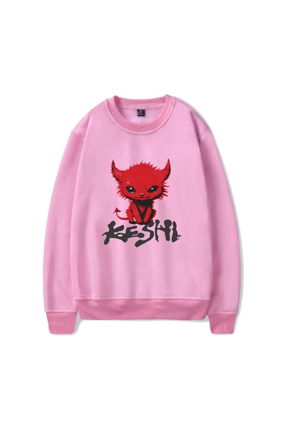 Keshi Monster Logo Crewneck Sweatshirts Requiem World Tour Merch Women Men Fashion Long Sleeve Tee