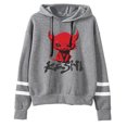 thumbnail image 1 of Keshi Monster Logo Merch Pocketless Parallel Bars Sleeve Streetwear Hooded Sweatshirts, 1 of 5