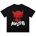 thumbnail image 1 of Keshi Monster Vintage Wash Tee Requiem World Tour Merch Cotton T-Shirts Unisex Fashion Short Sleeve, 1 of 5