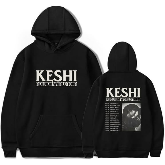 Keshi Requiem US Tour 2025 Merch Hoodie Pockets Drawstring Unisex Hooded Sweatshirt Fashion Clothing