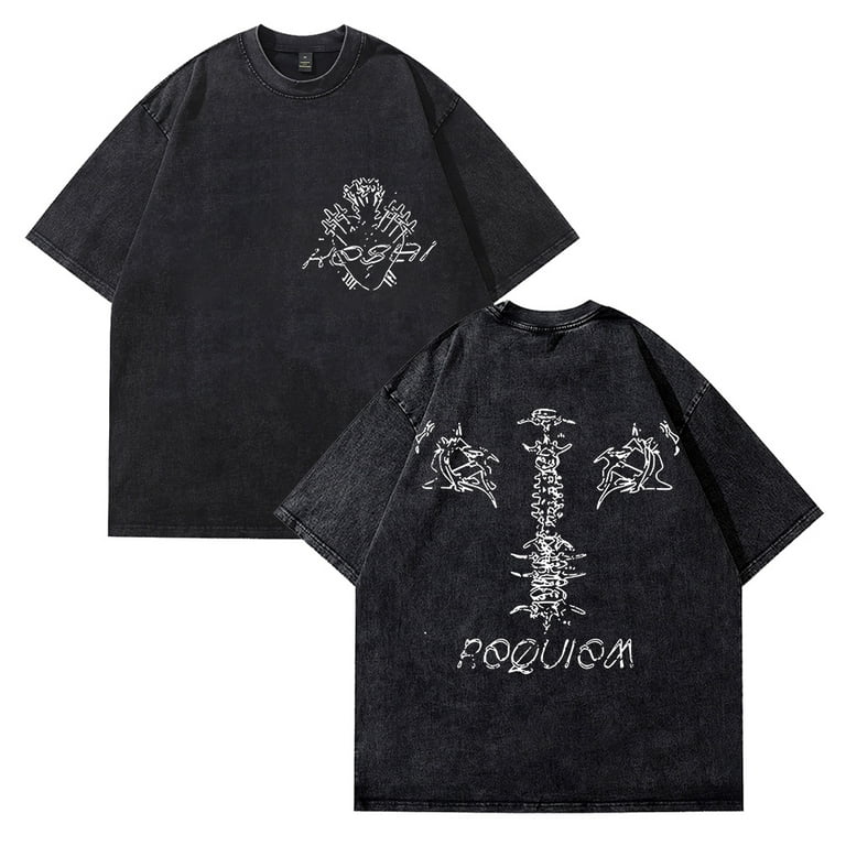 Keshi Requiem Washed Cotton Tee Unisex Crewneck Short Sleeve