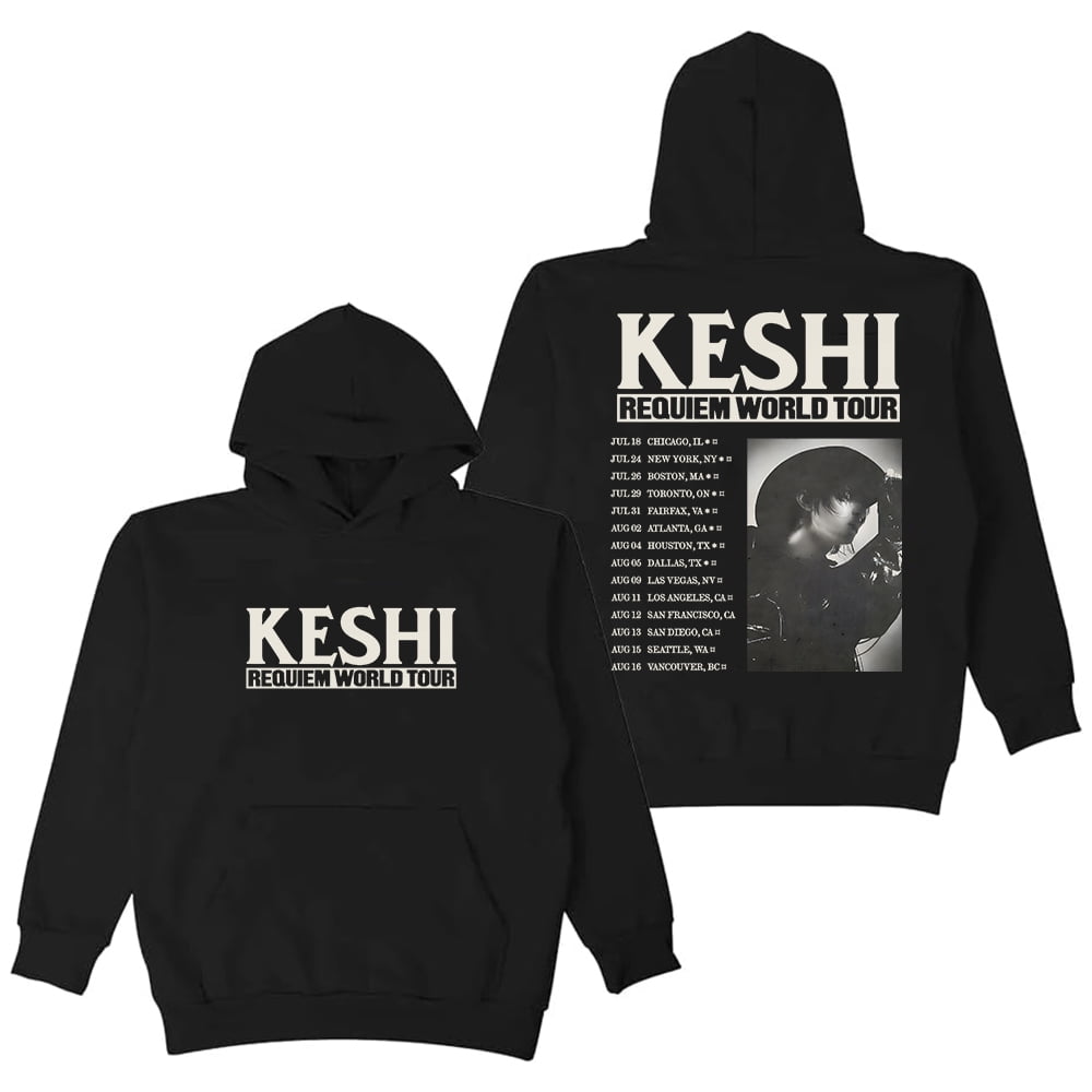 keshi REQUIEM tour パーカー Keshi Merch REQUIEM World Tour Hoodies Long Sleeve Tour