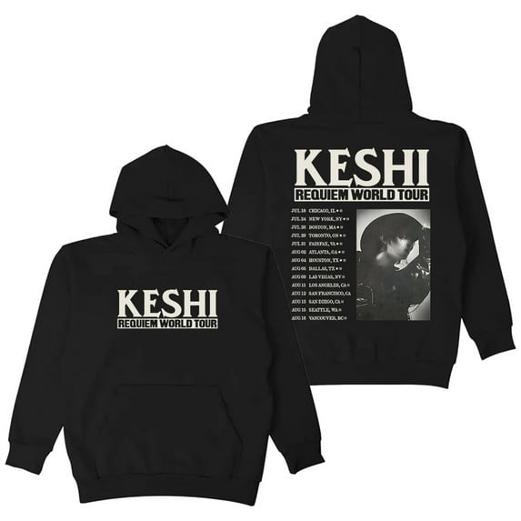 Keshi Requiem World Tour 2025 Hoodie Long Sleeve Streetwear Women Men Hooded Sweatshirt
