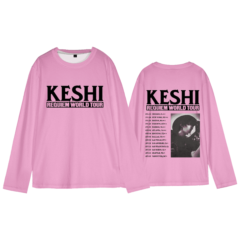 Keshi Requiem World Tour 2025 Long-Sleeved Tee Shirt Crewneck Tee