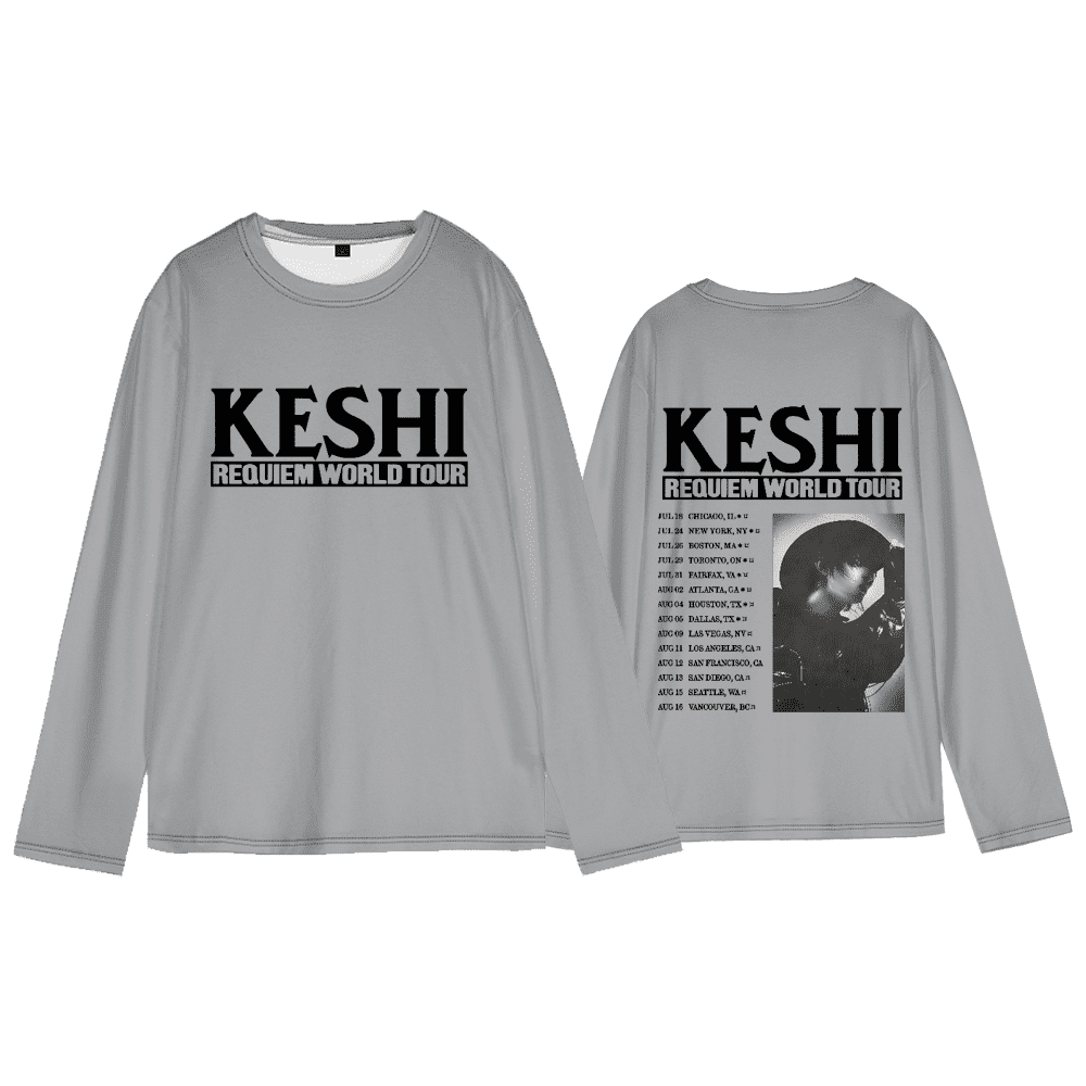 Keshi Requiem World Tour 2025 Long-Sleeved Tee Shirt Crewneck Tee