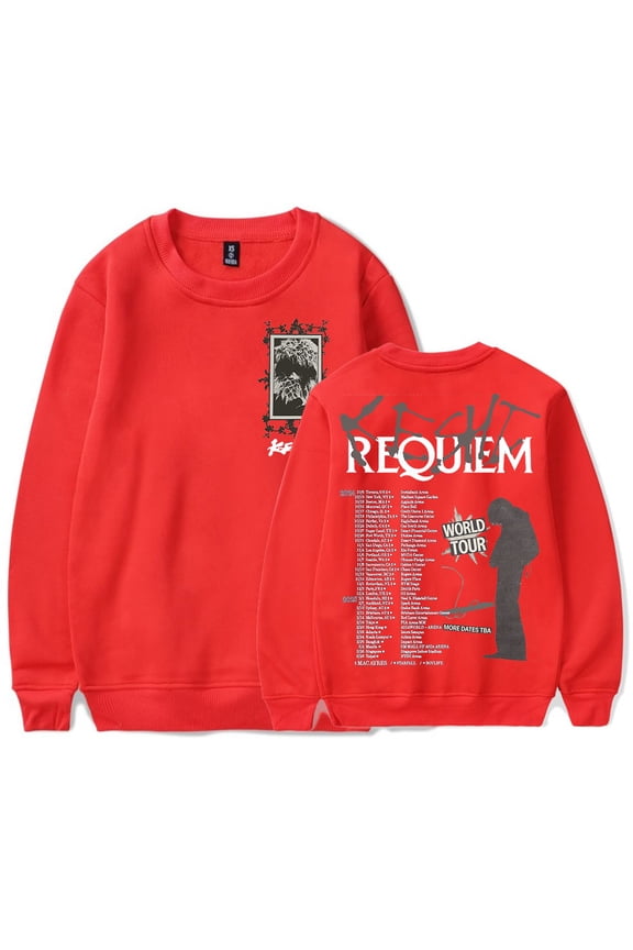 Keshi Requiem World Tour Logo Merch Crewneck Sweatshirts Women Men Fashion Long Sleeve T-Shirts