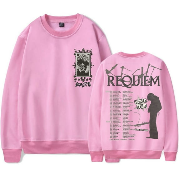 Keshi Requiem World Tour Logo Merch Crewneck Sweatshirts Women Men Fashion Long Sleeve T-Shirts
