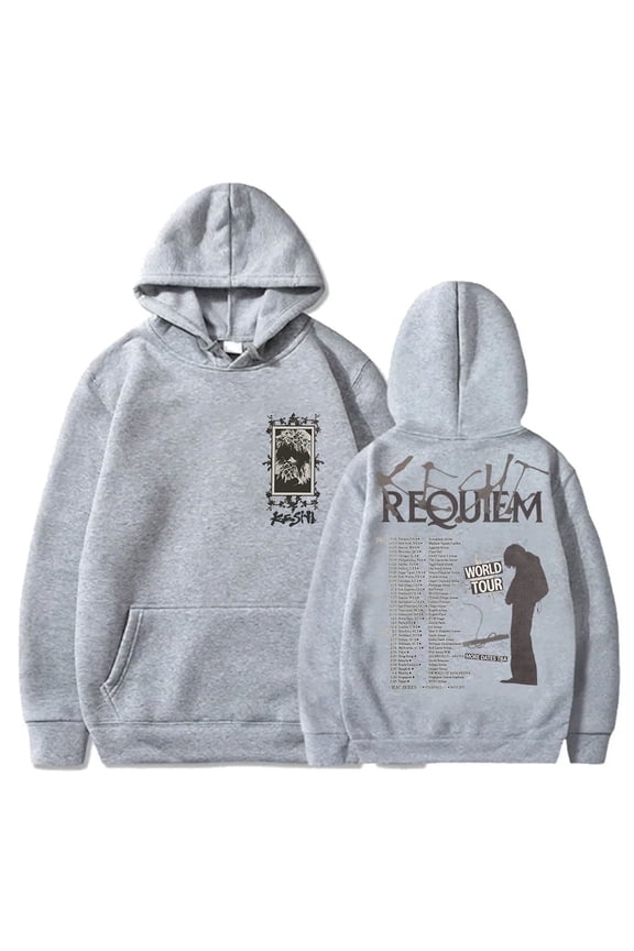 Keshi Requiem World Tour Logo Merch Hoodie New Printed Sweatshirt Men's And Women's Hip-Hop Clothing