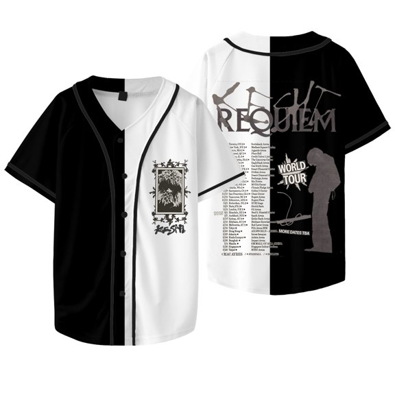 Keshi Requiem World Tour Merch Baseball Jacket Tee Cosplay Women Men Fashion Short Sleeve T-Shirts