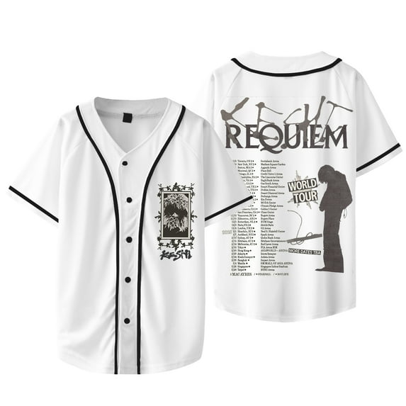 Keshi Requiem World Tour Merch Baseball Jacket Tee Cosplay Women Men Fashion Short Sleeve T-Shirts