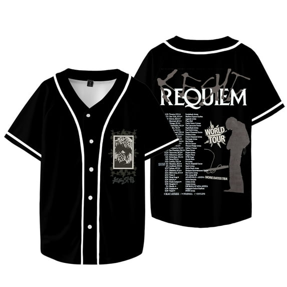 Keshi Requiem World Tour Merch Baseball Jacket Tee Cosplay Women Men Fashion Short Sleeve T-Shirts