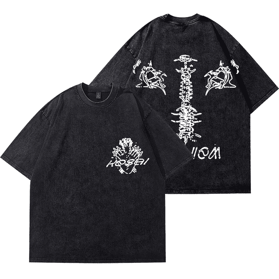 Keshi Requiem World Tour Merch Keshi Logo Vintage Wash Unisex Cotton Short Sleeve Tee