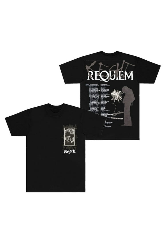 Requiem World Tour Merch New Logo Crewneck Short Sleeve T - Shirts for Men and Women