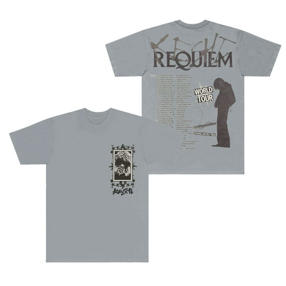 Keshi Requiem World Tour Merch T-Shirts New Logo Tee Cosplay Women Men Fashion Crewneck Short Sleeve