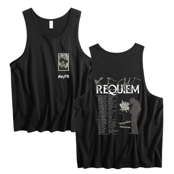 Keshi Requiem World Tour Tank Tops Sleeveless Sport Gym Vest Women Men Cool Singlet