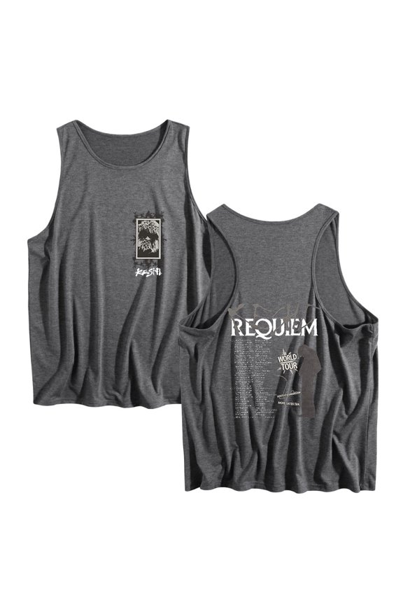 Keshi Requiem World Tour Tank Tops Sleeveless Sport Gym Vest Women Men Cool Singlet