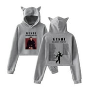 Keshi The HellHeaven Tour Merch Cat Ear Hoodie HipHop Style Streetwear