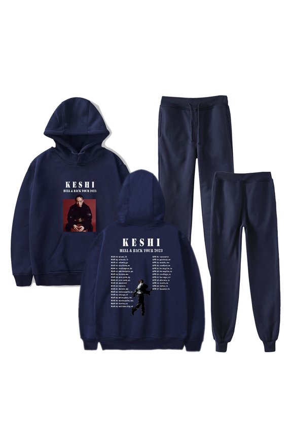 Keshi The HellHeaven Tour Merch Hoodie Suit  HipHop Style 2 Pieces Sets