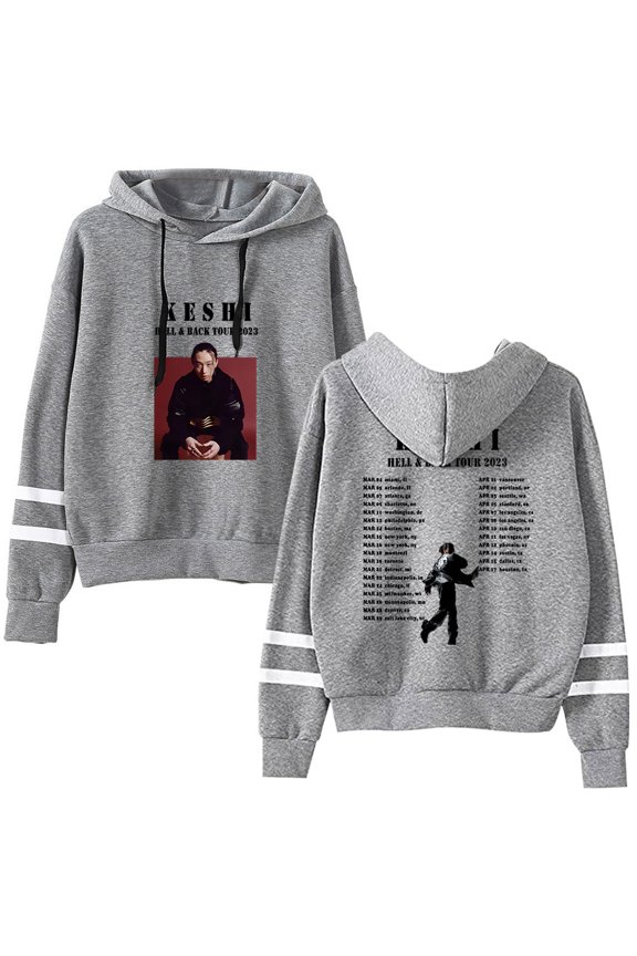 Keshi The HellHeaven Tour Merch Pocketless Parallel Bars Sleeve Sweatshirt