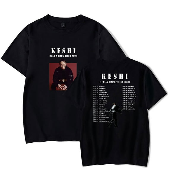 Keshi The HellHeaven Tour Merch Tee Shirt HipHop Style Short Sleeved