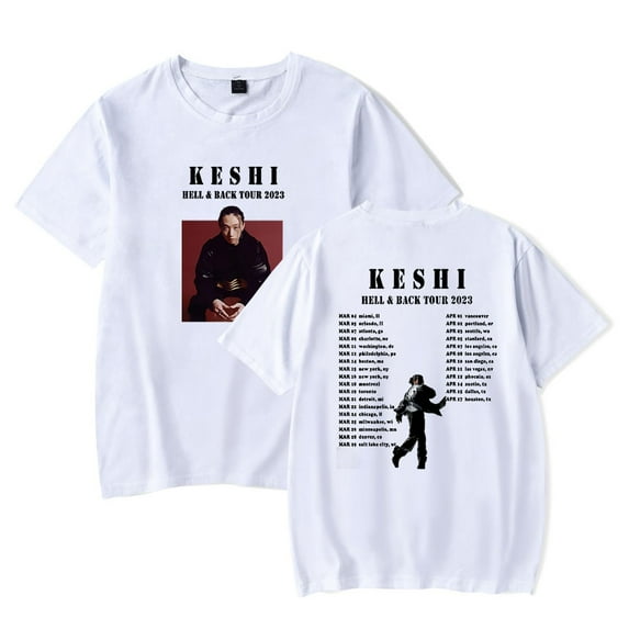 Keshi The HellHeaven Tour Merch Tee Shirt HipHop Style Short Sleeved