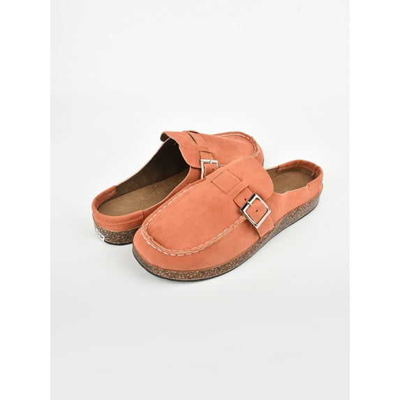 Kesitin Women Backless Trainers Loafer Slip On Flat Non Slip Shoes Casual Summer Beach