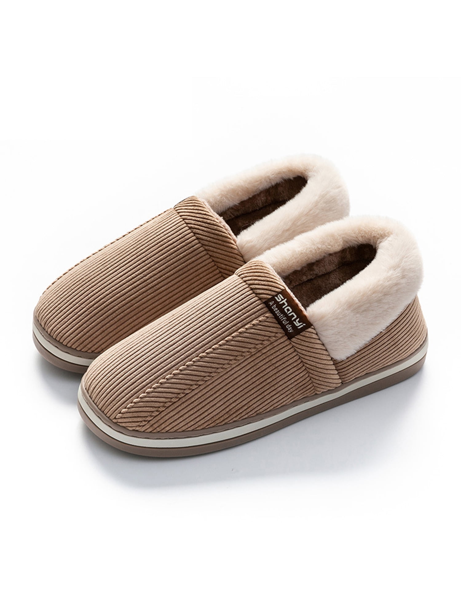 fleece lined house shoes
