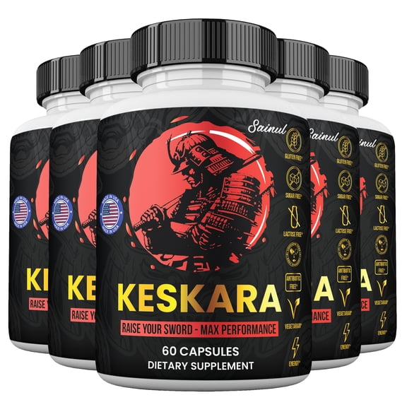 Keskara Male Supplement Capsules, Maximum Strength, Keskara Pills for Men (5 pack)