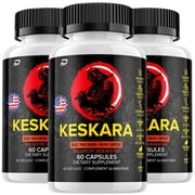 Keskara for Men Capsules   Kes Kara Vitamin Complex Pills, Energy, 3 Pack, 180 Capsules