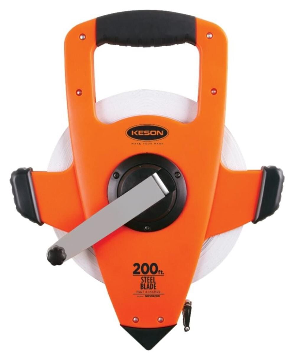 Keson 200 ft Tape Measure, 3/8 in Blade NRS18200 - Walmart.com