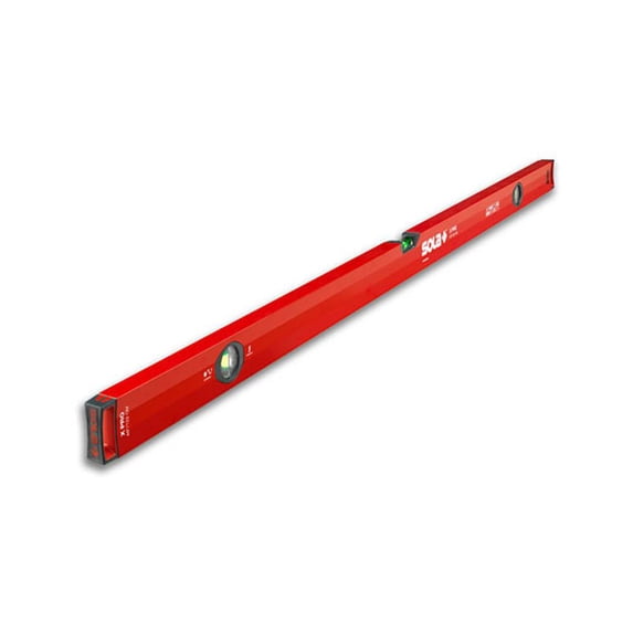 Keson LSX24 Sola Aluminum Die Cast Portable Big Red Box X Beam 24" Level, Red