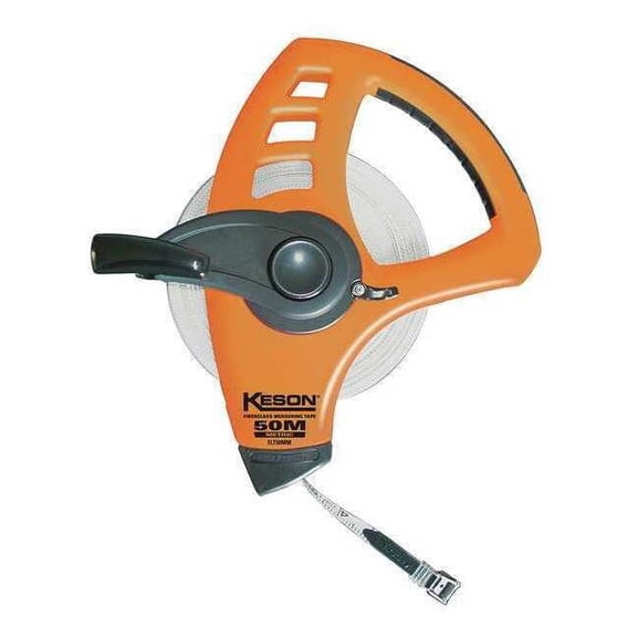 Keson Long Tape Measure,1/2Inx50m,Orange/Black FLT50MM