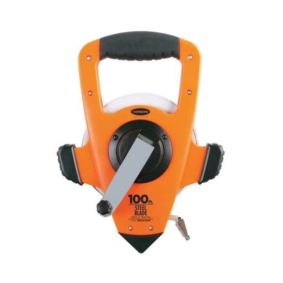 Keson 100 ft Engineer's Tape Measure, 3/8 in Blade NRS10100H