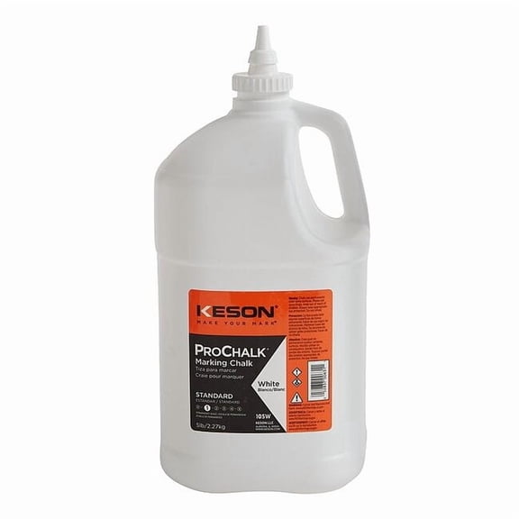 Keson White Marking Chalk Refill, 5lb. 105W