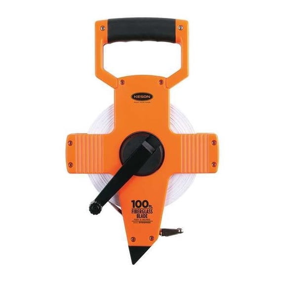 Keson 100 ft/30m Engineer's Tape Measure, 1/2 in Blade OTR-10M-100