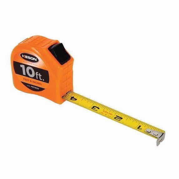 Keson 10 ft Tape Measure, 5/8 in Blade PGT1810V