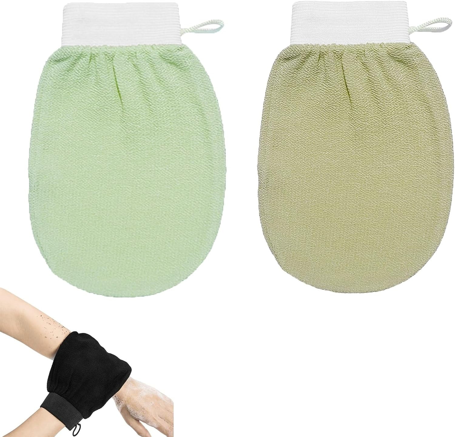 Kessa Exfoliating Glove, Kessa Back Scrubber, The Original Kessa Hammam Scrubbing Glove, Kessa