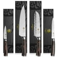 thumbnail image 1 of Kessaku 4 Knife Set - Samurai Series - High Carbon 7Cr17MoV Stainless Steel - 8-Inch Chef, 7-Inch Santoku, 5.5-Inch Utility, 3.5-Inch Paring, 1 of 11