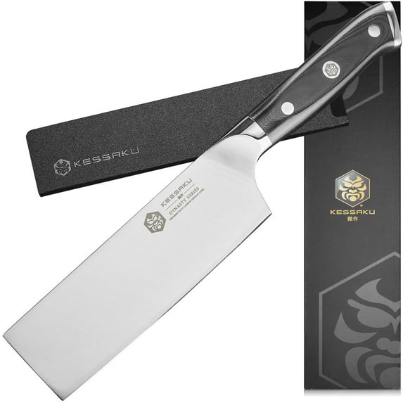 Kessaku Produce Vegetable Fruit Knife - 6 inch - Dynasty Series - Razor Sharp Kitchen Knife - Forged ThyssenKrupp German High Carbon Stainless Steel - G10 Garolite Handle with Blade Guard