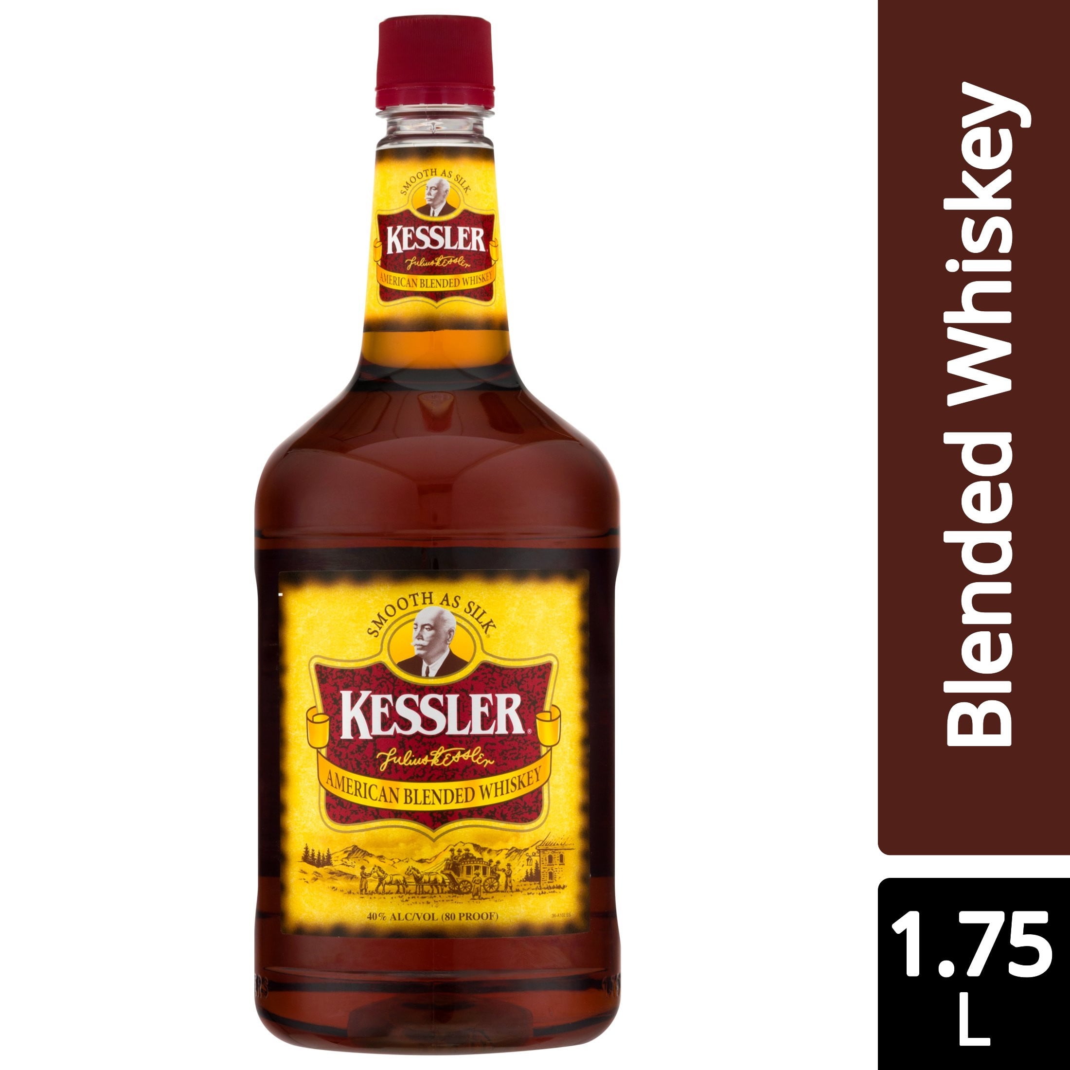Kessler Blended American Whiskey, 1.75 L PET Bottle, ABV 40.0%