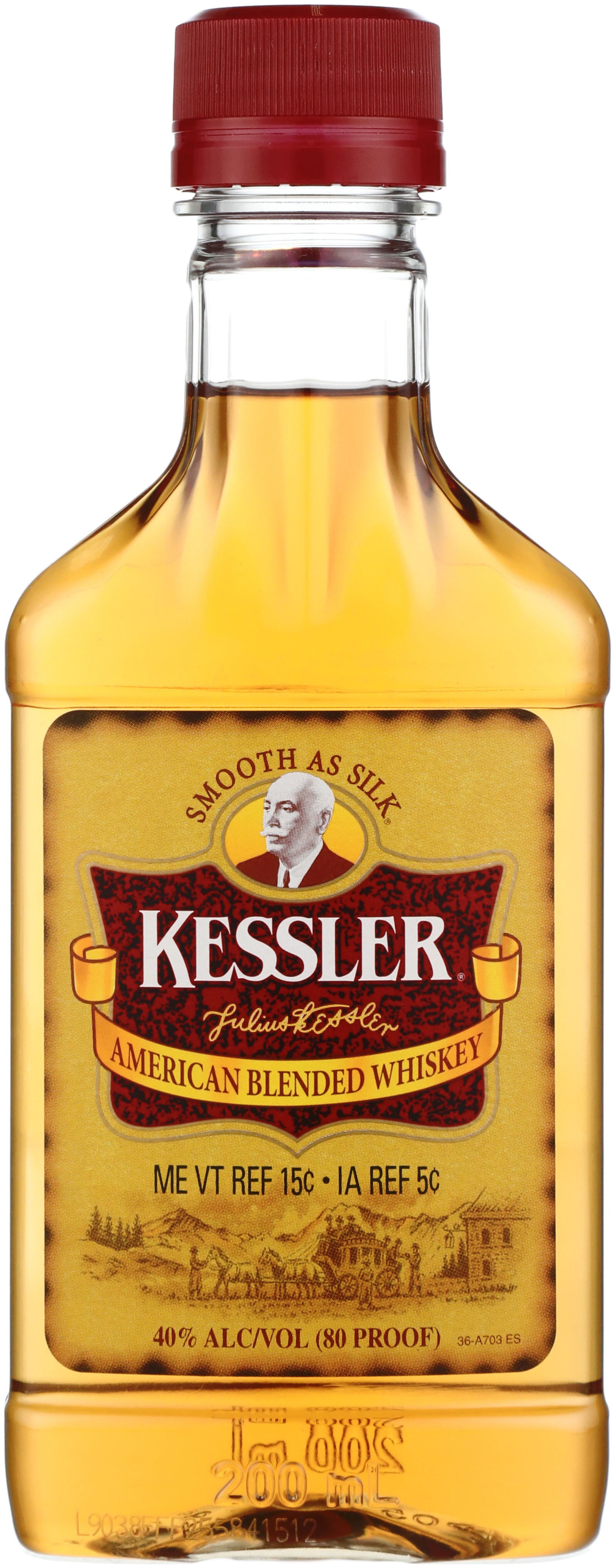 Kessler Blended American Whiskey, 200 ml PET Bottle, ABV 40.0