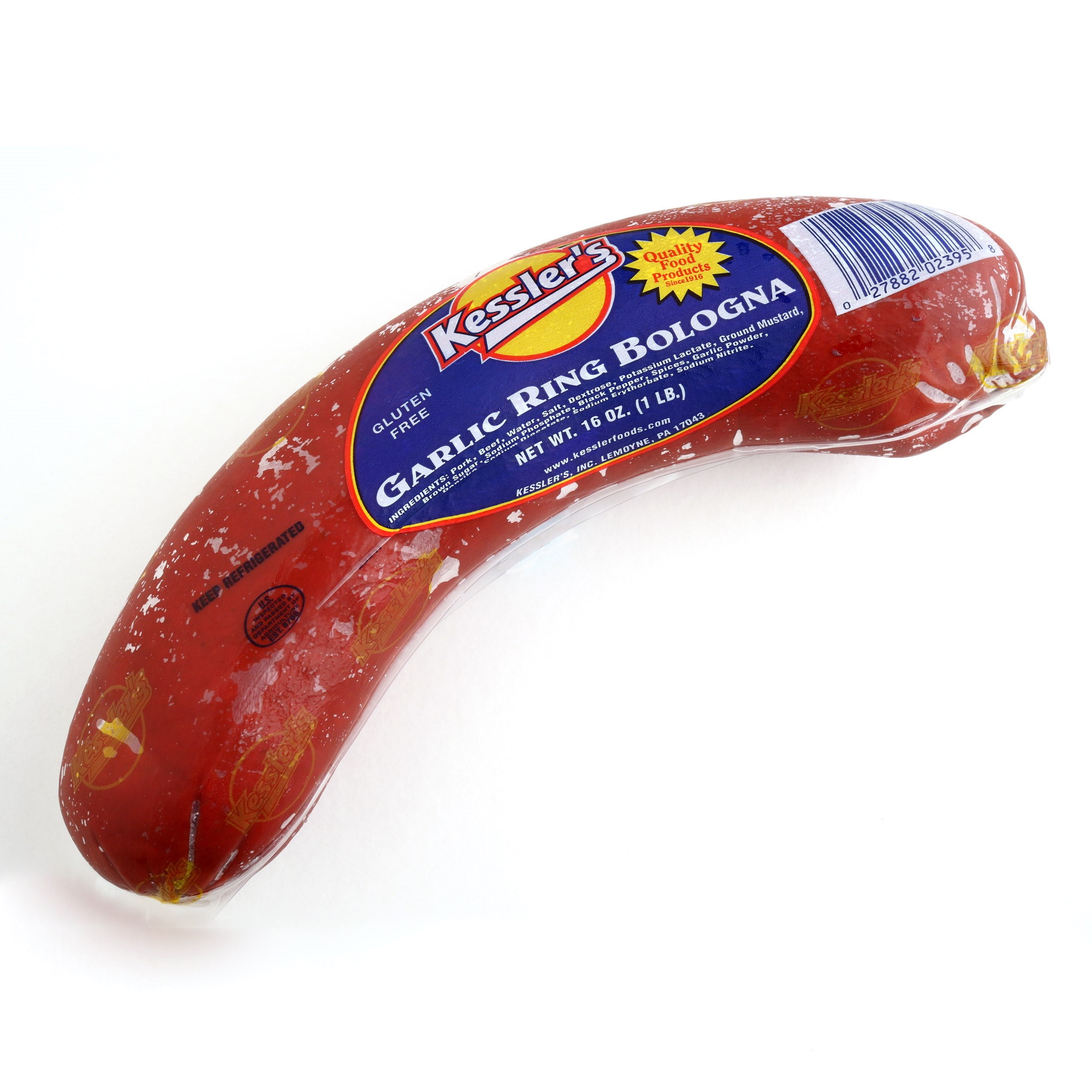 Kesslers Garlic Ring Bologna, 16 oz.
