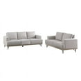 thumbnail image 1 of Kester 2-piece Recessed Track Arm Living Room Set Beige, 1 of 4