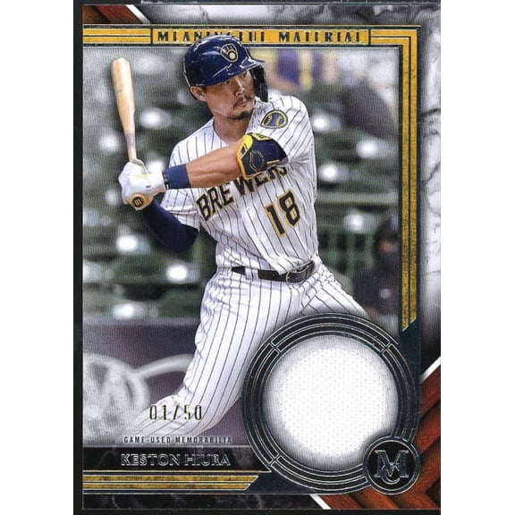 Keston Hiura 2022 Topps Museum Collection Meaningful Material Relics #MMR1KH